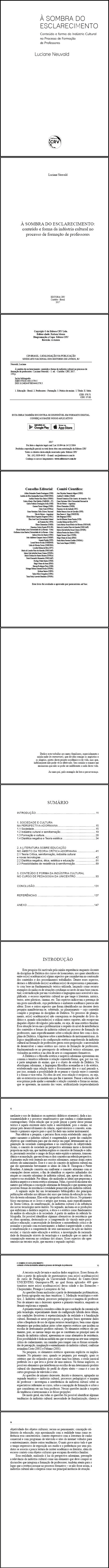 À SOMBRA DO ESCLARECIMENTO:<br> conteúdo e forma da indústria cultural no processo de formação de professores 